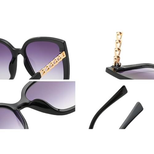 Fashion Oversized Sunglasses Women Vintage Big Frame Female Sun Glasses Luxury Shades Decoration Outdoor Eyeglasses3