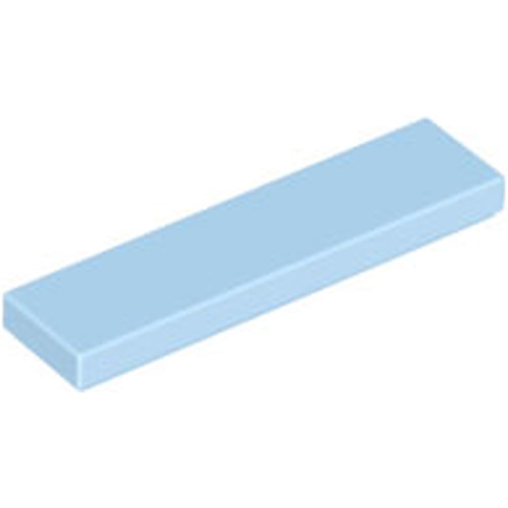 LEGO Part Tile 1 x 4, Part 2431, Part 2431, Choose Your Colour (Bright Light Blue, 100, Bricks)