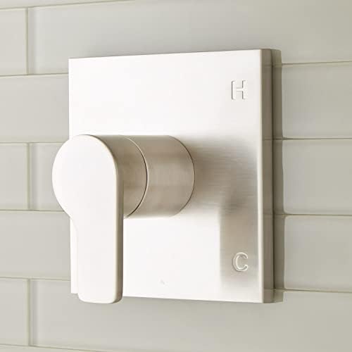 Signature Hardware 449805 Hibiscus Pressure Balanced Valve Trim - Less Valve - Brushed Nickel