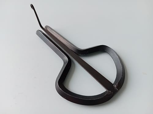 Jaw harp - Fungus, large, steel, black, mid-tone. Beginner-grade, 77 mm (3 inch)