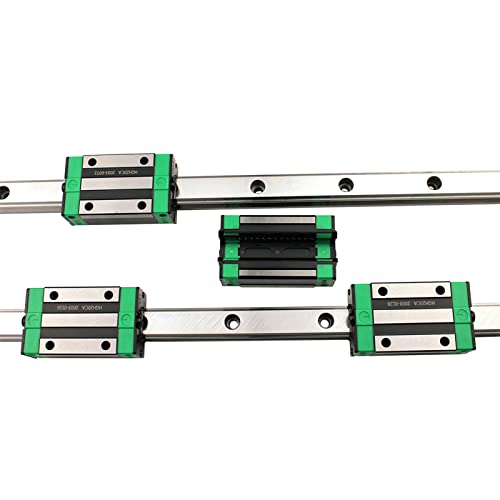 Voitures HGW25CC et rail HGR25 pour un guidage fluide sans à-coups