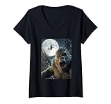Photo Gallery donna divertente bigfoot selfie luna piena strega volante foresta halloween maglietta con collo a v Photo Gallery donna divertente bigfoot selfie luna piena strega volante foresta halloween maglietta con collo a v