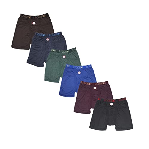 Image of Rockstar Men's Solid Trunks (Pack of 6)