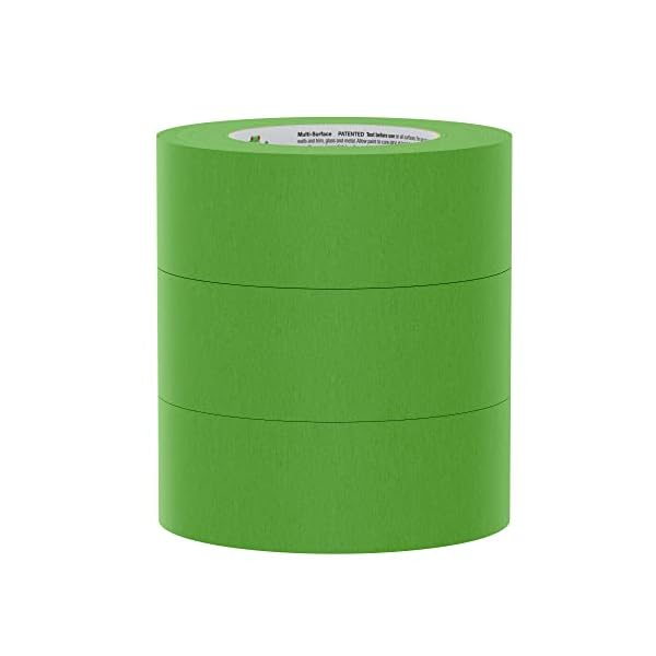 FROGTAPE 240661 Malerband für mehrere Oberflächen, mit Malerblock, mittlere Haftung, 4,5 cm x 5,5 m, grün, 3 Rollen – Bild 3