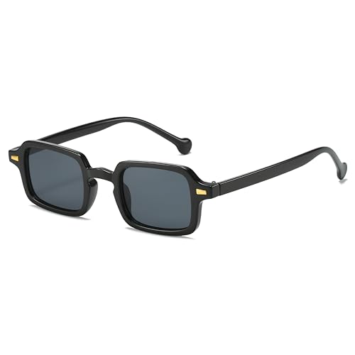 Retro Rectangle Sunglasses for Women Men – Polarized Fashion Shades