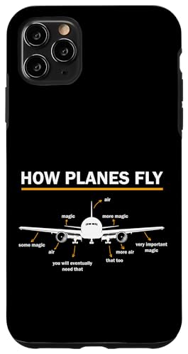 Cómo vuelan los Aviones Diagrama Divertido Ingeniería Aeroespacial Aviación Carcasa para iPhone 11 Pro MAX