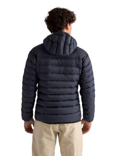 Image of Arc'teryx Cerium Hoody, Men's Down Jacket | Packable, Insulated Men's Winter Jacket with Hood | Black Sapphire, XX-Large | Packable, Insulated Men's Winter Jacket with Hood