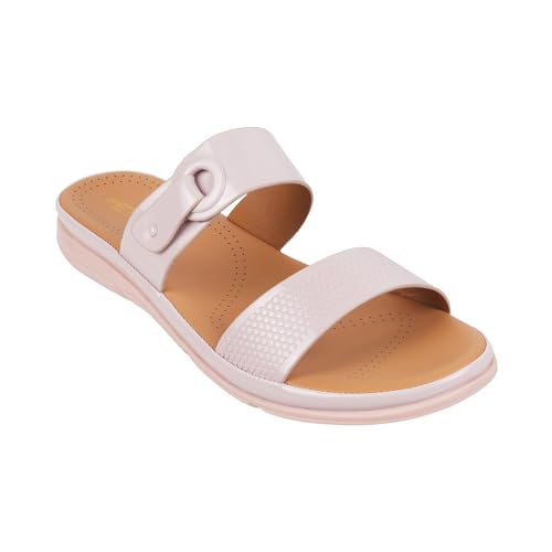 Image of Metro Women Synthetic Leather Comfort & Fashion Slip-on Chappal