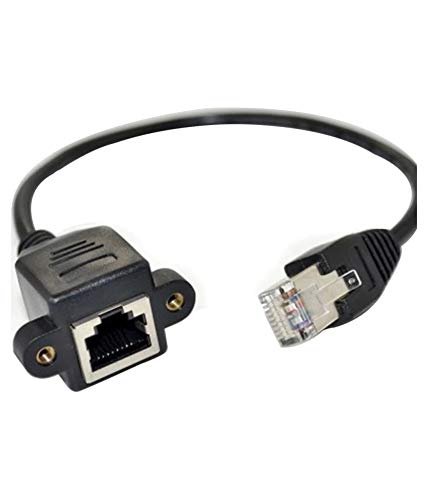 HK eCart - 50Cm Lan Cable - Ethernet Network Cat6 Cat5e Cat5 Extension Patch Lead - 50 CM RJ45 Male to Female Extension Cord - Screw Panel Mount - 0.5M (B08ZNNYFK9) Amazon Price History, Amazon Price Tracker