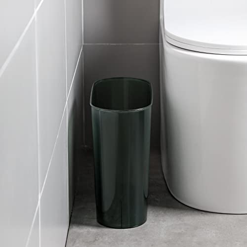 Image of Anyoifax Small Trash Can Slim Garbage Can 3 Gallon Waste Basket, Green | Trash Bin Container for Bathroom, Bedroom, Living Room, Kitchen, Under Desk, Office, Colleg Dorm