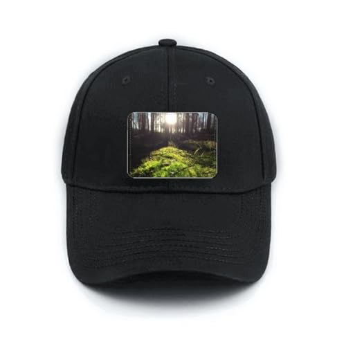 Casquette ry Science Nature noire imprimé paysage - Idée cadeau originale et tendance