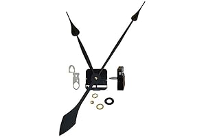 Replacement Quartz Clock Movement Long Shaft & Clock Hands for Large Clocks...
