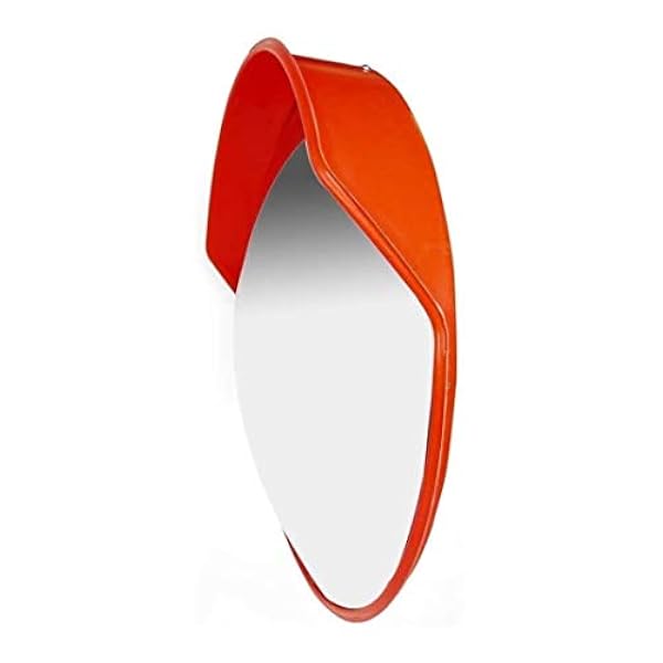 ZYLEDW Specchi, Specchio Di Sicurezza Del Traffico Convesso Liceo Angolare Traffico Esterno, Specchio Di Sicurezza, Specchio Di Sicurezza Arancione Convex Rotondo, Specchio a Outdoor Multifunzione Rif