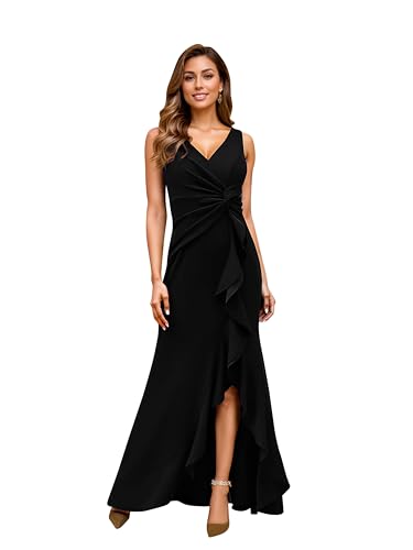 Image of Women's Sequin Prom Dress Evening Gowns for Formal Events | Elegant Sparkly Rhinestone Long Maxi Dresses for Formal Party,Gala,Wedding Guest,Fully Lined,Stretchy,Side Slit