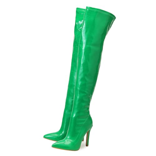 Bottes au dessus du genou stiletto 11.5cm pour soirée