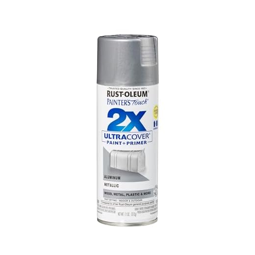 Rust-Oleum 334058 Painter's Touch 2X Ultra Cover Spray Paint, 11 oz, Metallic Aluminum