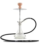 Aladin MVP 460 clear -Shisha preium de acero inoxidable con regulacion de tiro y cierre hermetico de click