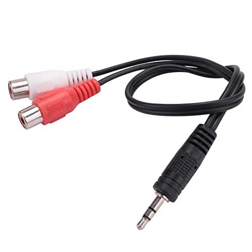 Adaptador de audio Jack 3.5mm a 2 Jack miniatura 6