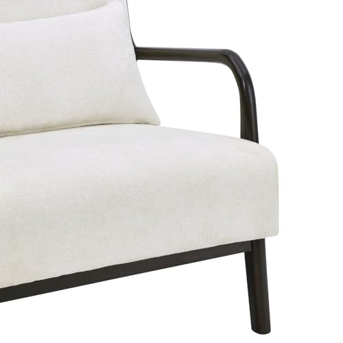 Sillón con cojín lumbar removible Negro miniatura 6