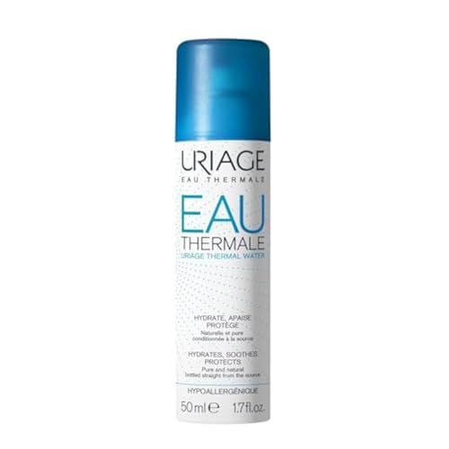 Hidratantes, Drugstore Uriage Bruma Facial con Agua Termal de Uriage 50ml - 100% puro y natural + 32% de hidratación después de 1 hora. Hidrata, calma, protege. Spray fresco,...