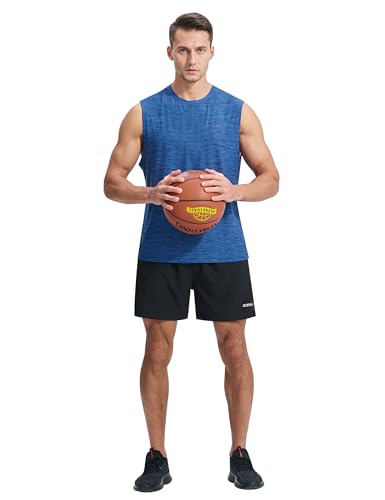 Image of EZRUN Men's Workout Sleeveless Shirts Quick Dry Muscle Swim Shirt Gym Fitness Running Beach Tank Tops