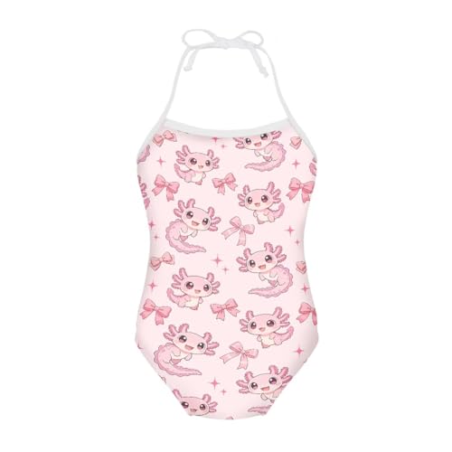 Image of Girls One Piece Swimsuit Summer Quick Dry Beach Sport Bathing Suit Halter Strap 1-10 Little Kids Toddler Swimwear
