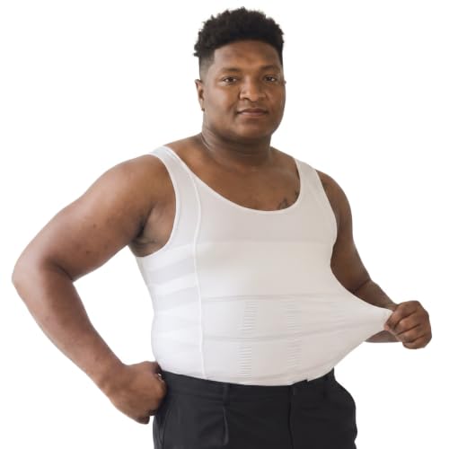 Image of SHAPERLUV Mens Compression Shirt Tank Top 2.0 Sleeveless Body Shaper - Compression Shirts for Men Shapewear Undershirt