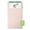 Newton Baby Crib Mattress Infant Toddler Mattress Baby Bed Mattress for Crib Dual Layer Safe Breathable Washable Crib Mattress Removable Cover Deluxe 55 inch Thick Cushion Pink