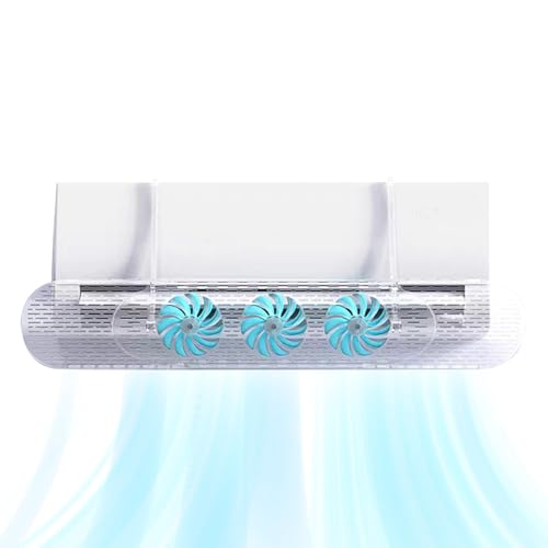 Deflector de aire acondicionado anti-viento con pantalla ajustable para ventana de casa