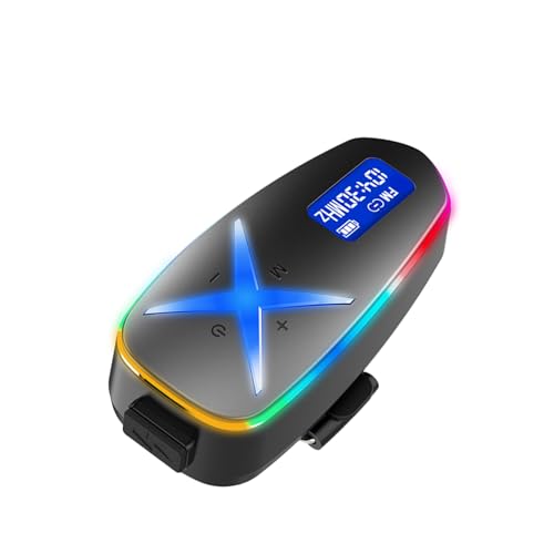Casco con luces RGB duraderos e impermeables y auriculares bluetooth de audio 6