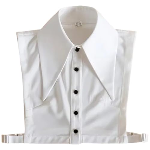 Lpitoy Cuello Falso, Cuello Falso Desmontable, Media Camisa, Blusa, Solapa Triangular Puntiaguda, Cuello Falso, Cuello Dickey