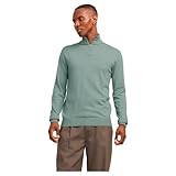 JACK & JONES Jjeemil Knit Half Zip Noos Jersey de Punto, Iceberg Green, XS para Hombre