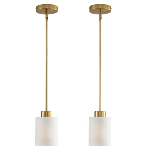 La Mejor Selección de Iluminación colgante comprados en linea. 44 CAFULAM - Lámpara colgante moderna negra estilo granja con pantalla de vidrio, iluminación colgante industrial, lámparas colgantes ajustables, iluminación colgante estilo...