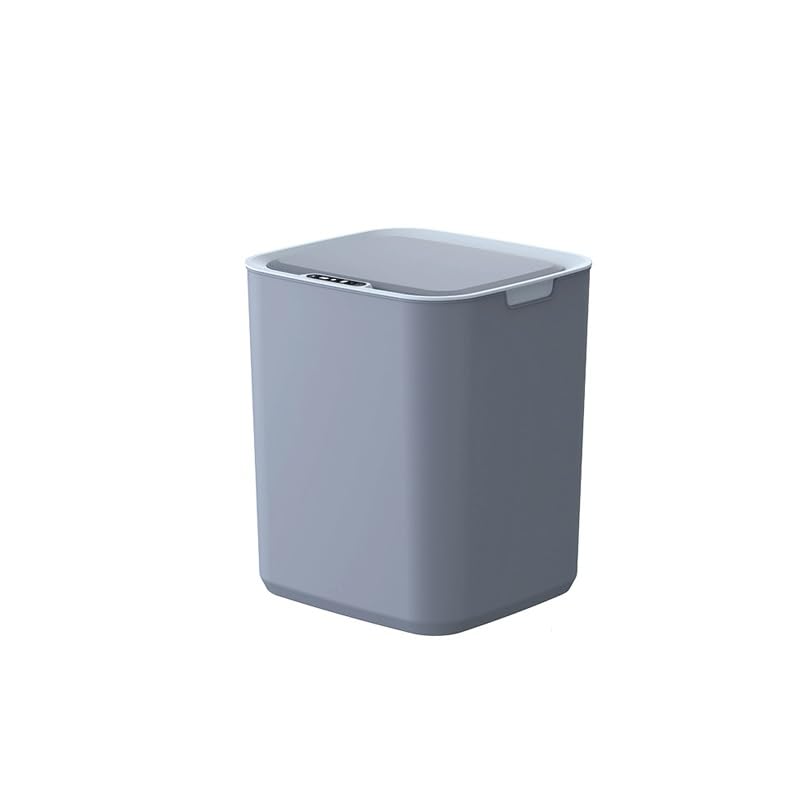 Home Smart PP Trash Can with Lid Living Room Bathroom Toilet Kitchen Garbage
