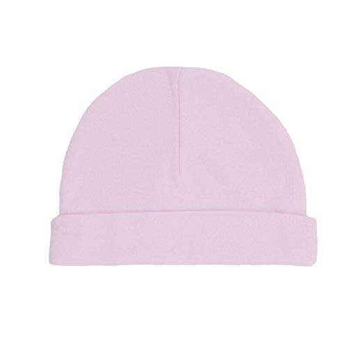 Mini Mart Online LimitedInfant Boys Girls Pack of 2 Plain Hat 100% Cotton Nb 0-3 Months