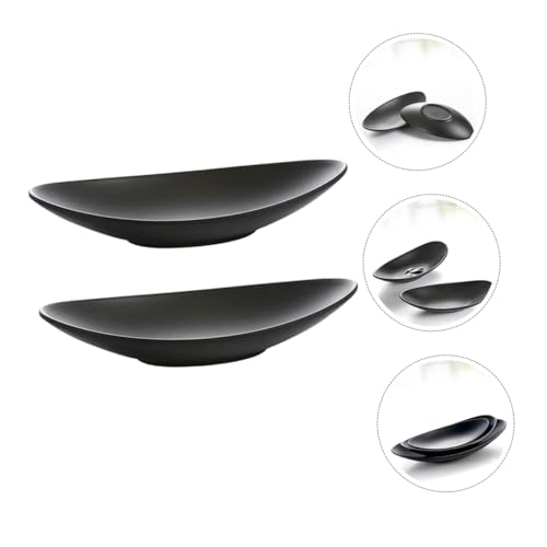 Platos Sushi Pequeños Melamina Negra 2 Piezas miniatura 5