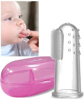 Baby Finger Toothbrush Silicon Made with Storage Case (Pack of 1)-image-6