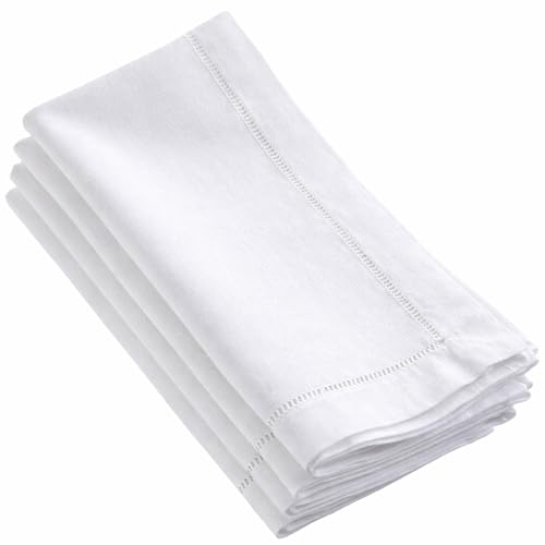 Servilletas de Tela Blancas 20x20 Pulgadas Pack 4 miniatura 2