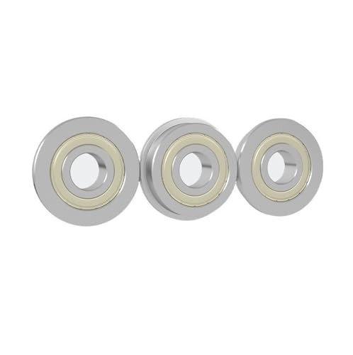 DINGGUANGHE 5pcs Flange Ball Bearings MF52/MF62/MF63/MF74/MF83/MF84/MF85 ZZ P5 Miniature Flange Bearing (Size : MF62ZZ P5)