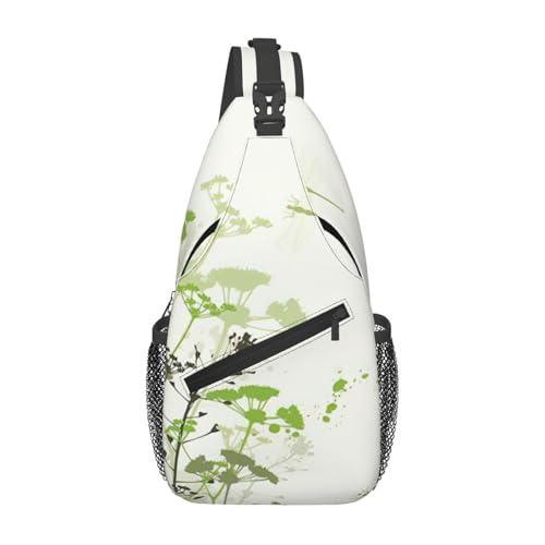 Sac à bandoulière ailé feuillage homme femme pour voyage