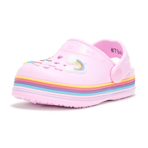 Image of Josmo Kids Double Buckle Sandals Boys Girls Adjustable Back Strap Summer Beach Pool Sandal (Size 5-10 Toddler)