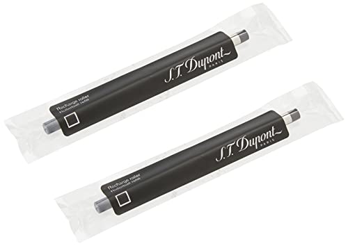 S.T. Dupont Recharge pour stylo roller Pointe moyenne Noir Lot de 2