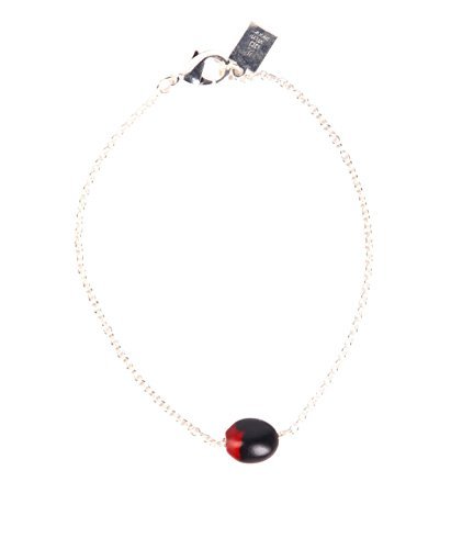 Image of Evelyn Brooks Designs Peruvian Souvenir Gift Adjustable Handmade SIlver Bracelet w /Meaningful Good Luck Peruvian Huayruro Red Black Seed Beads - Great Gifts for Mom, Daugther, Sister, Aunt, Teenage