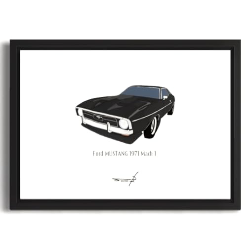 SKELETON B. |X^[ re[WJ[ |bvA[g A A4z tH[hE}X^O 1971 }bn1 pTCY297mm×210mm t[ Ford MUSTANG 1971 Mach1 BLACK