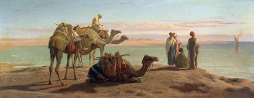 Cuadro en lienzo de Frederick Goodall para transformar tu salón con arte marino elegante