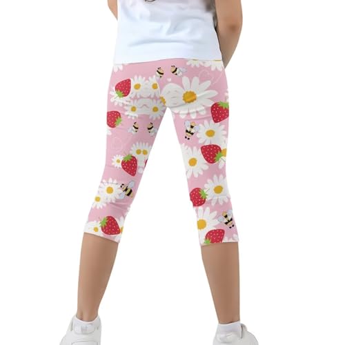 Girls Yoga Legging for Kids Athletic Yoga Pants with Elastic Waistband Breathable Dance Leggings3