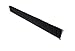 Tanis Brush MB252696 1/8" Stainless Steel Backed Strip Brush with Crimped Black Nylon Bristles, 3" Trim Length, 96" Overall Length, 0.012" Bristle Diameter