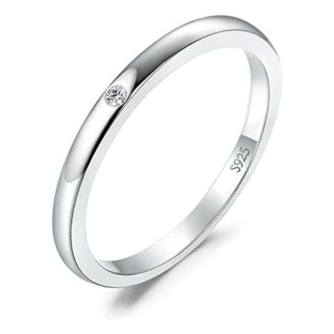 JewelryPalace Anillo Mujer Plata de Ley con Circonita Cover