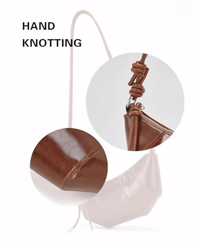 Crossbody Bags for Women Genuine Leather ox horn Satchel Small Shoulder Tote Bag Chic Black Purse (Black)3