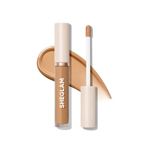 SHEGLAM 12HR Full Coverage Concealer Matte Finish Concealer Stick for Under Eye and Dark Circles - Almond 0.13 Ounce (Pack of 1) Almond
